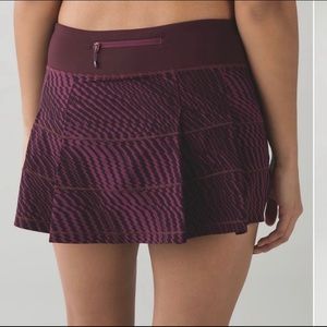 Lululemon Pace Rival Skirt Il Grape Bordeaux Drama